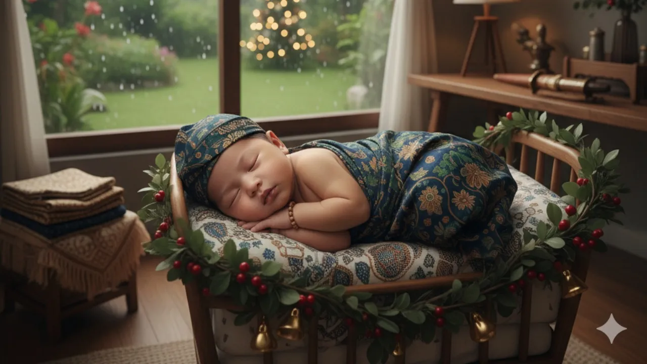 Nama Bayi Laki-laki Jawa Modern untuk Kelahiran Desember (c) Ilustrasi AI
