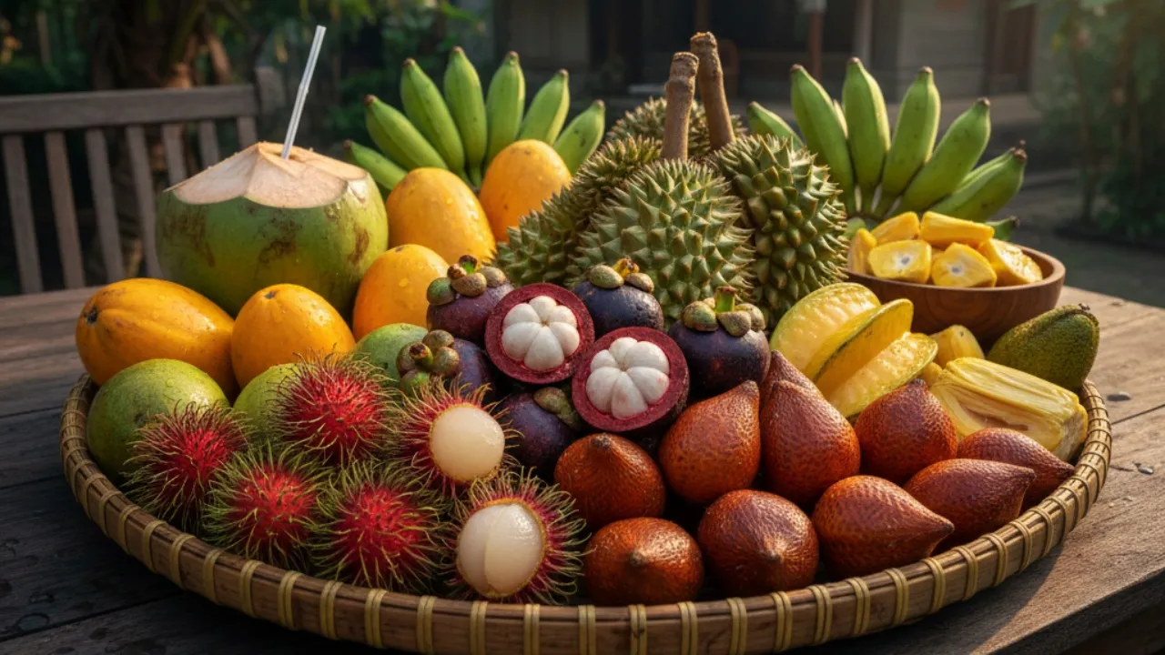 Buah Tropis Khas Nusantara (c) Ilustrasi AI