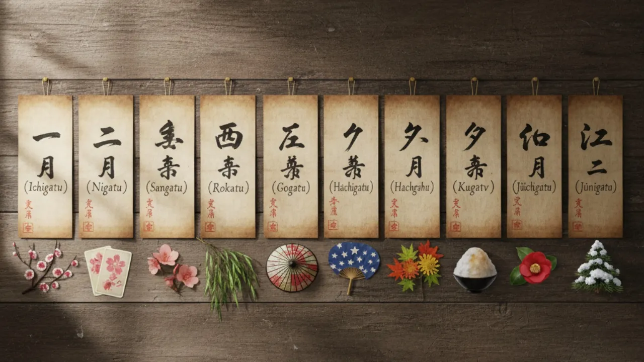 Nama Bulan Tradisional Jepang (Wafuu Getsumei) (c) Ilustrasi AI