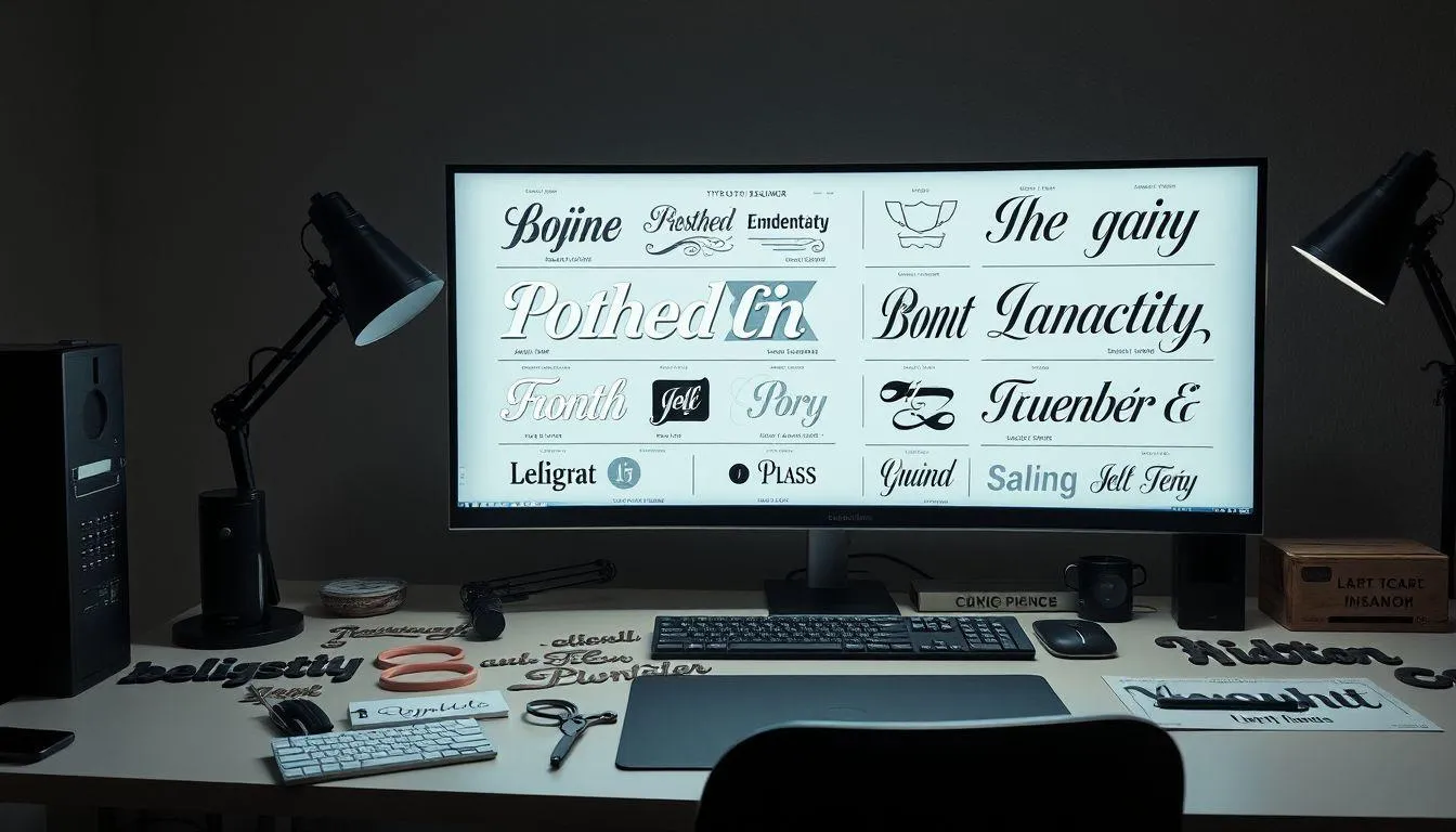 Font Display dan Decorative: Menciptakan Impact Visual (c) Ilustrasi AI