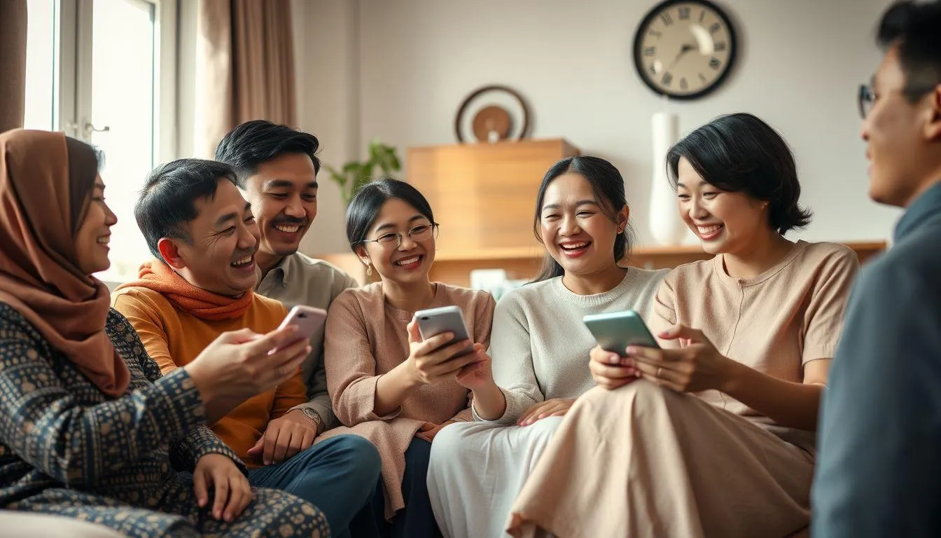 Kategori Nama Grup Keluarga Lucu Berdasarkan Tema (c) Ilustrasi AI