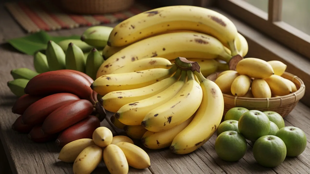 Spesies-Spesies Pisang Utama (c) Ilustrasi AI