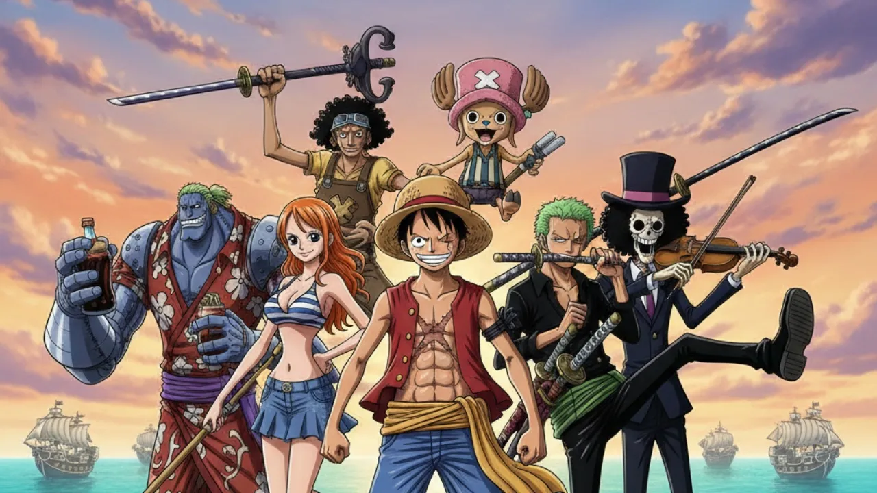 Pengaruh Budaya dan Mitologi dalam Karakter One Piece (c) Ilustrasi AI