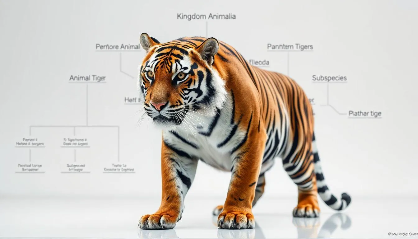 Klasifikasi dan Hierarki Taksonomi Hewan (c) Ilustrasi AI