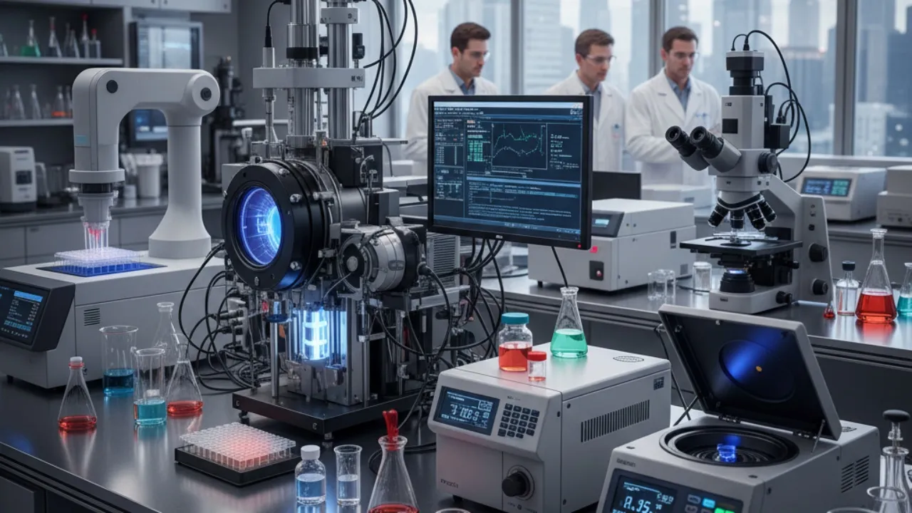 Alat Ukur dan Analisis Laboratorium (c) Ilustrasi AI