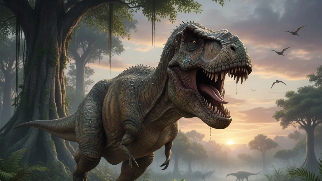 Nama-Nama Dinosaurus Karnivora Terpopuler (c) Ilustrasi AI