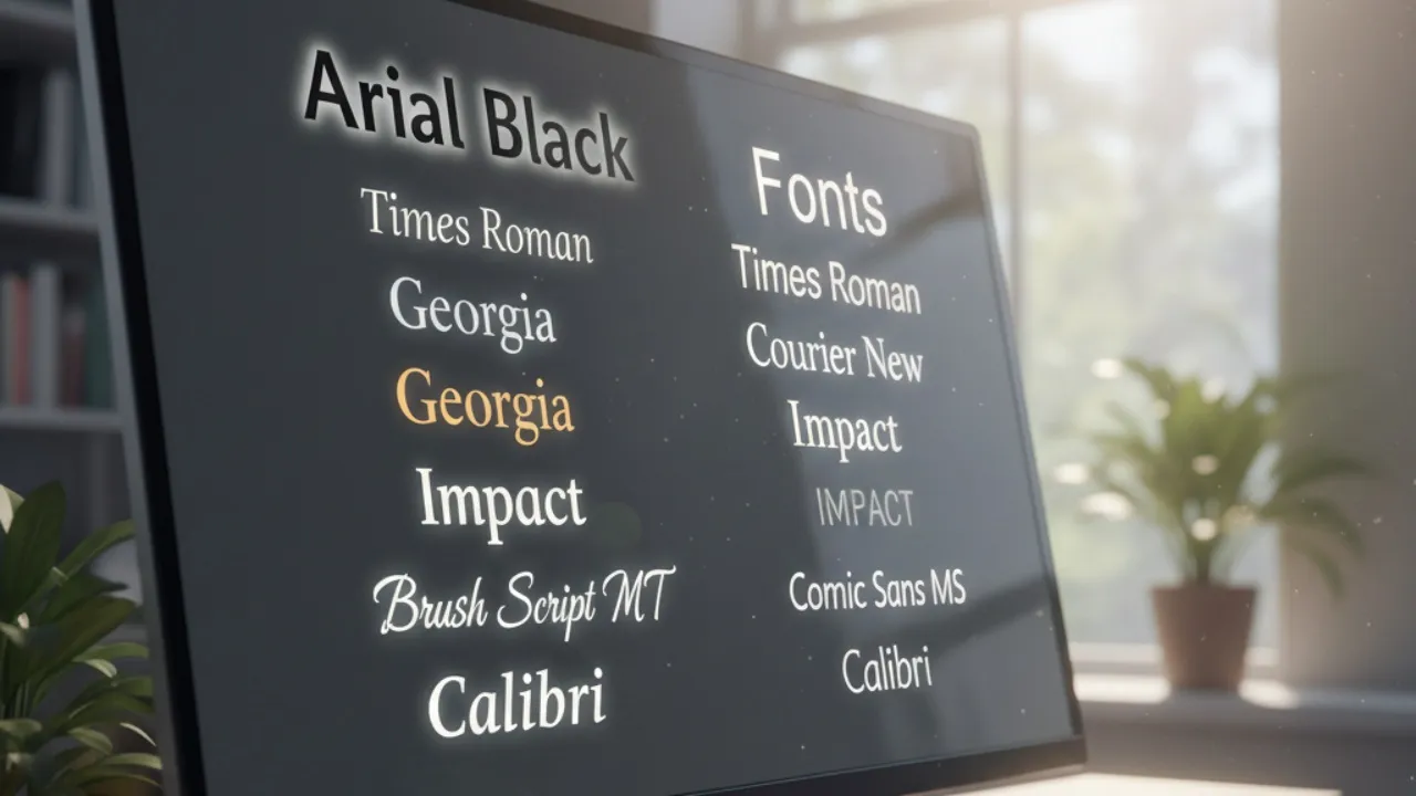 Font Display dan Dekoratif