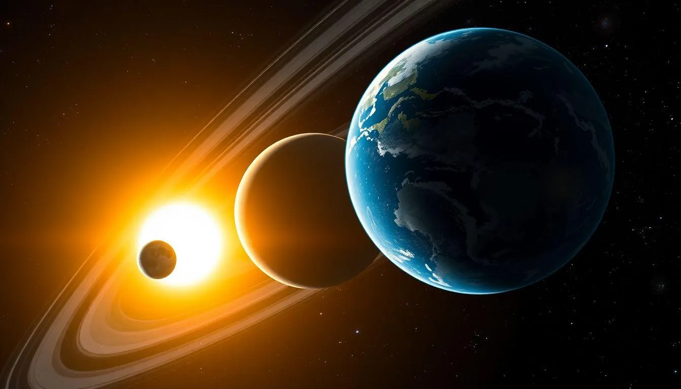 Delapan Planet Utama dalam Tata Surya (c) Ilustrasi AI