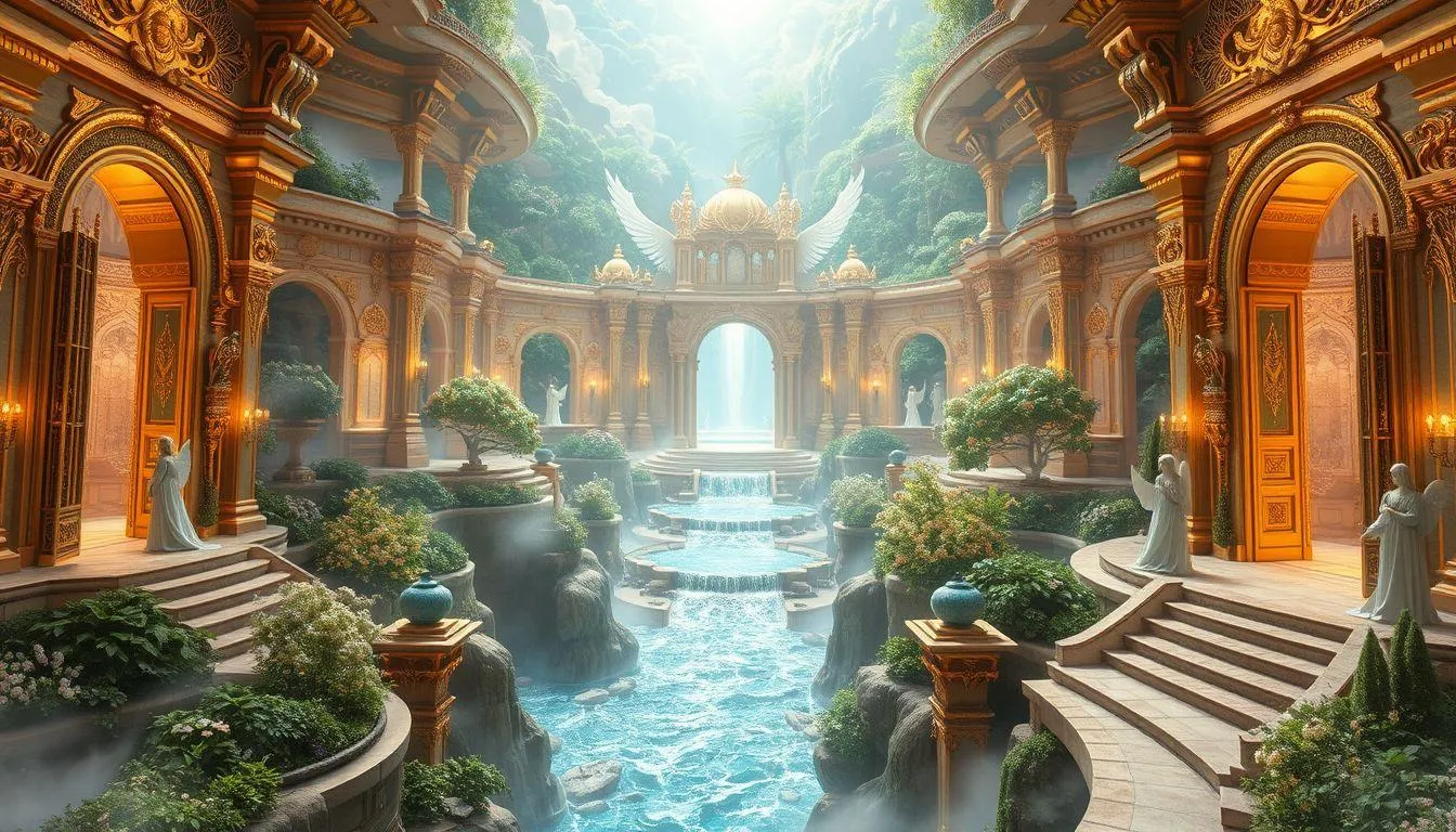 Perbedaan Tingkatan dan Derajat Surga (c) Ilustrasi AI