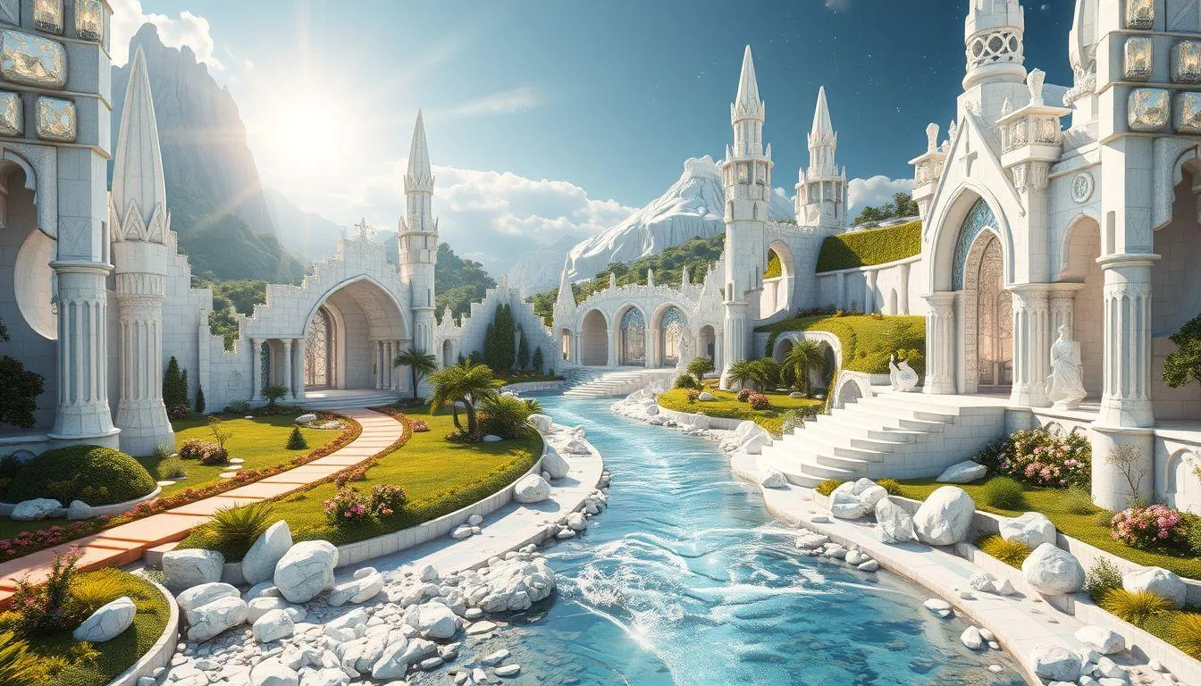 Surga Adn - Tempat Kekekalan (c) Ilustrasi AI