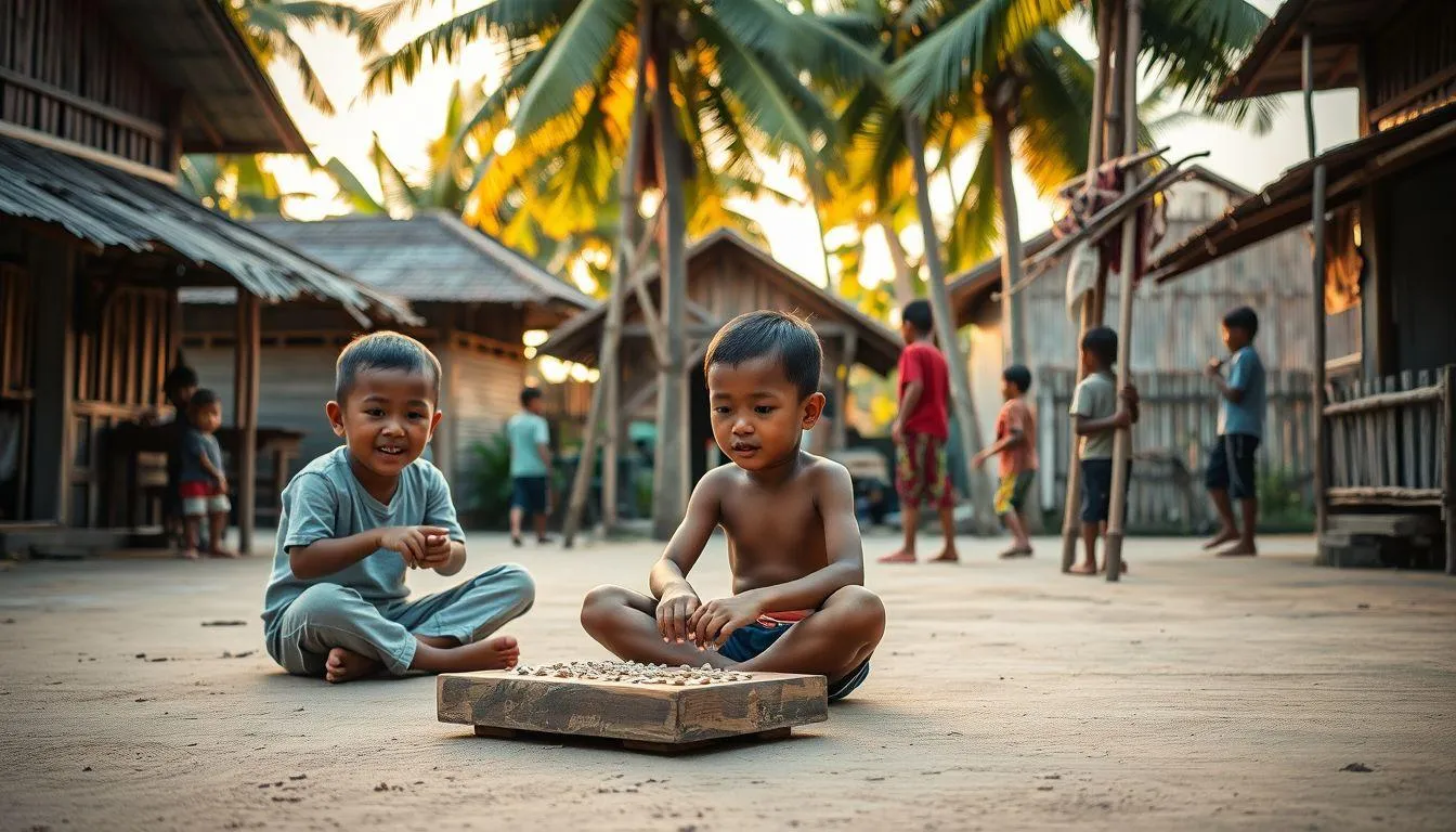 Daftar Nama Permainan Tradisional Populer di Indonesia (c) Ilustrasi AI