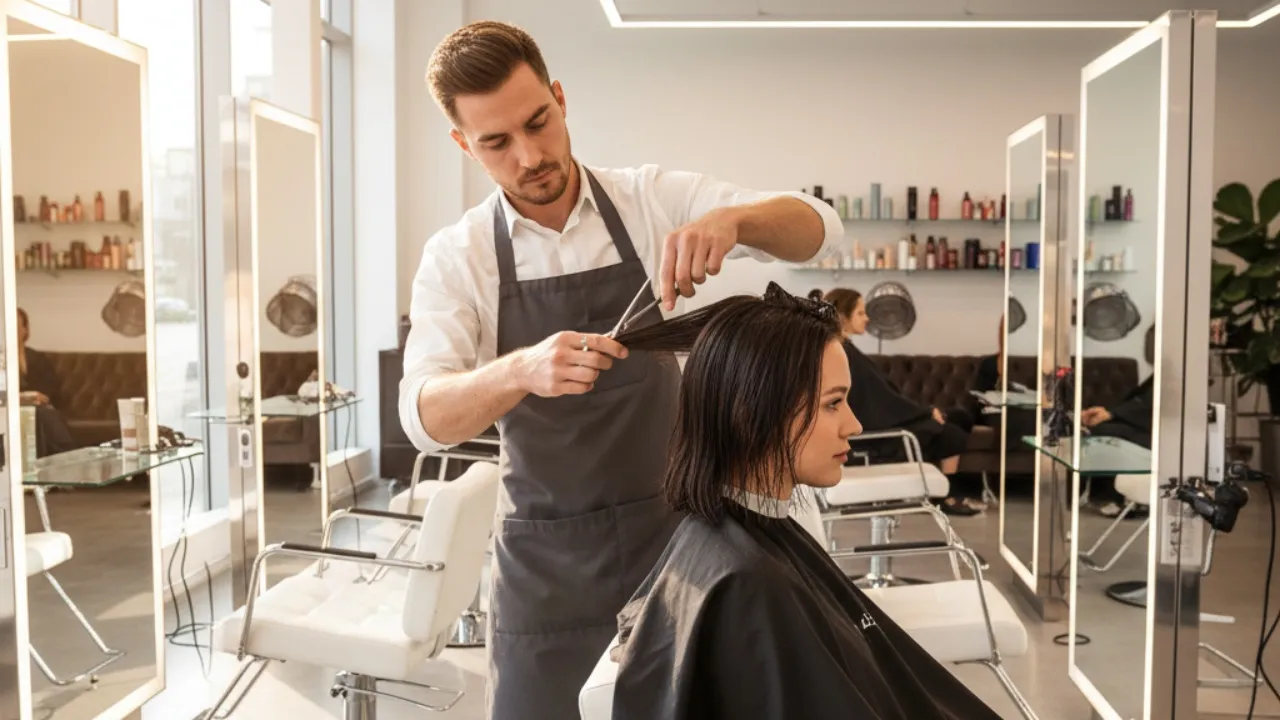 Teknik Pemotongan dan Styling Modern (c) Ilustrasi AI