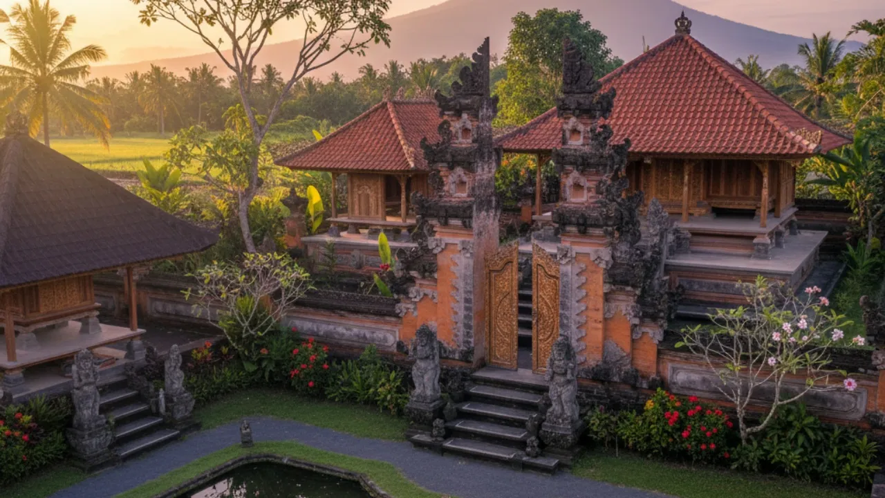 Pengertian dan Filosofi Rumah Adat Bali (c) Ilustrasi AI