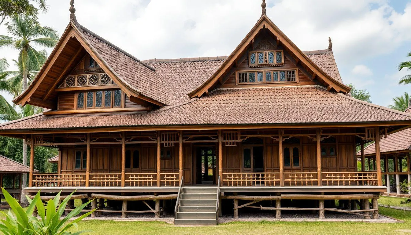 Pengertian dan Karakteristik Rumah Adat Jawa Timur (c) Ilustrasi AI