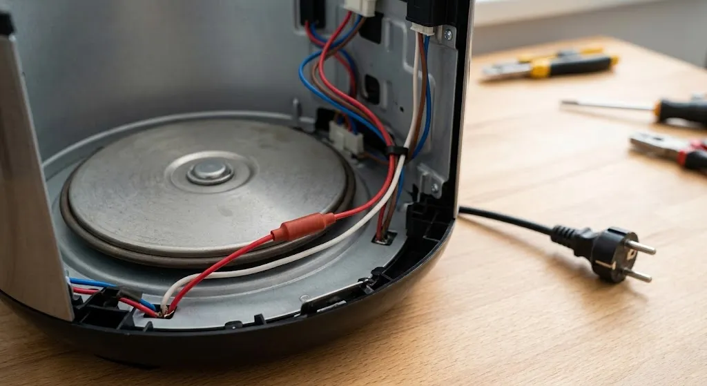 Sekring Termal (Thermal Fuse) Rice Cooker Sudah Melemah. (AI Generated)