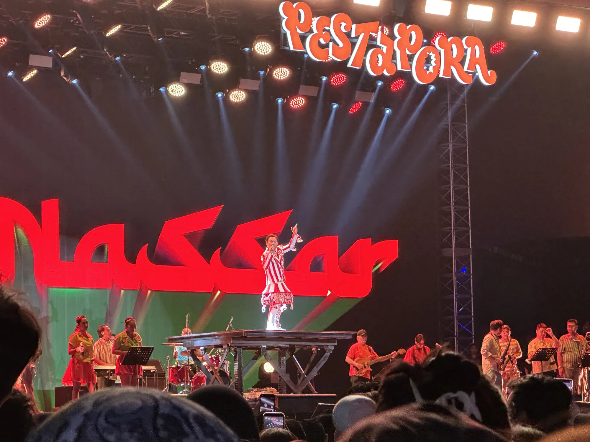 Nassar di panggung Pestapora © KapanLagi.com/Wulan Noviarina Anggraini