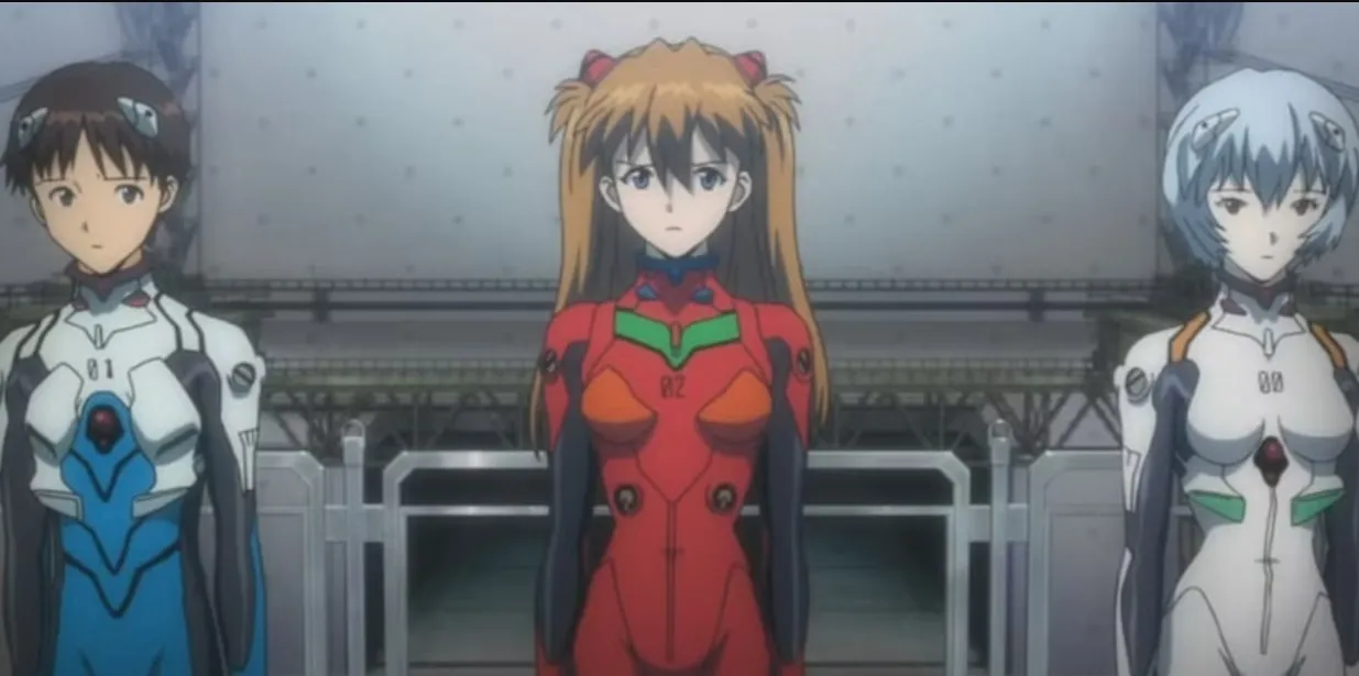 Tiga pilot robot dalam EVANGELION masih remaja dan punya kisah tragis. 