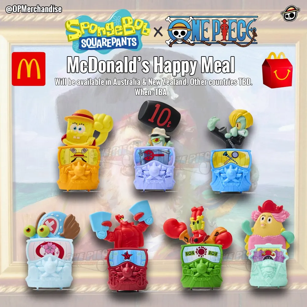 ONE PIECE X SpongeBob Resmi Kolaborasi! (credit x.com/@OPMerchandise)