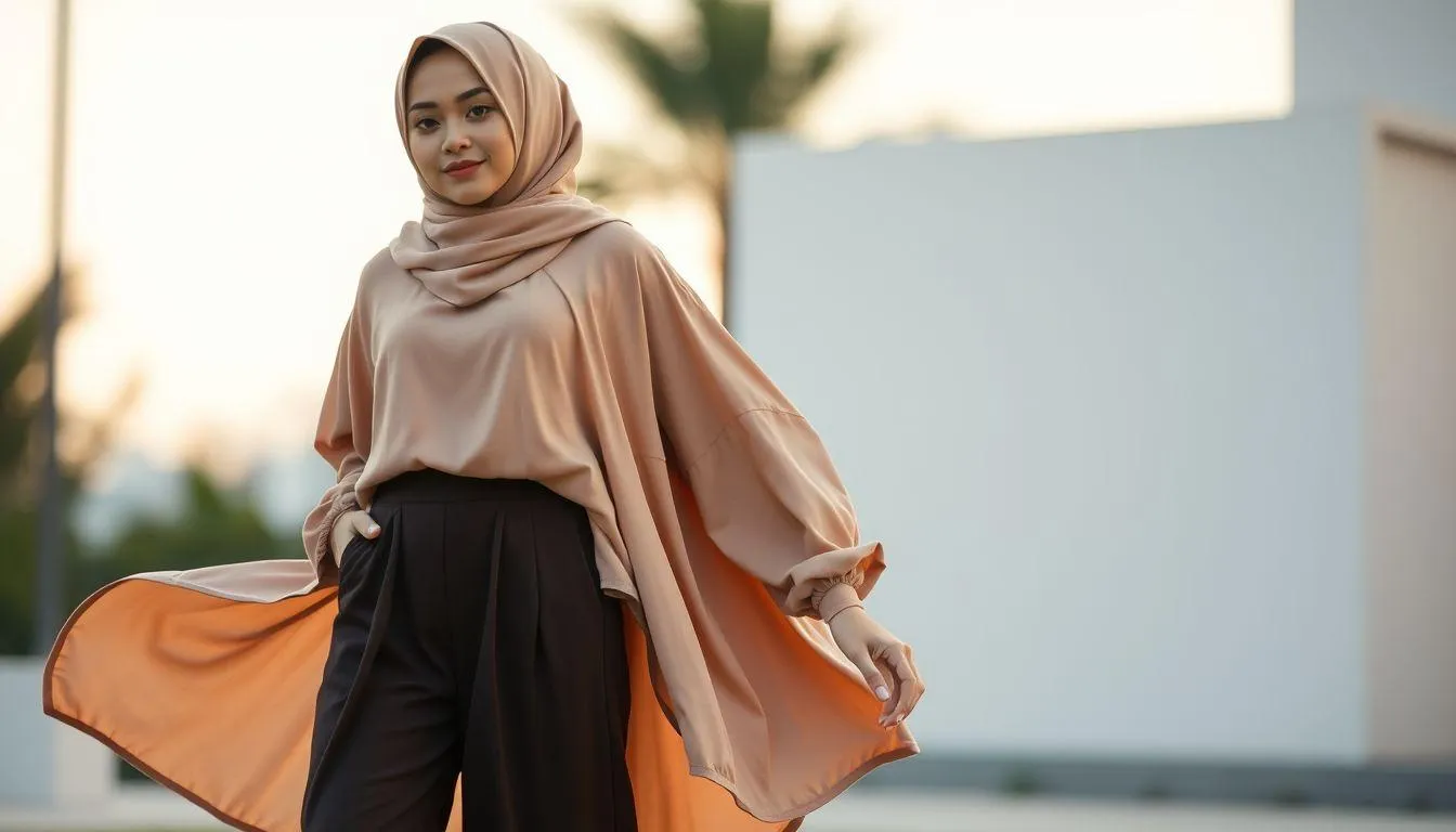 Memahami Prinsip Dasar Modest Fashion untuk Outfit Bukber (c) Ilustrasi AI
