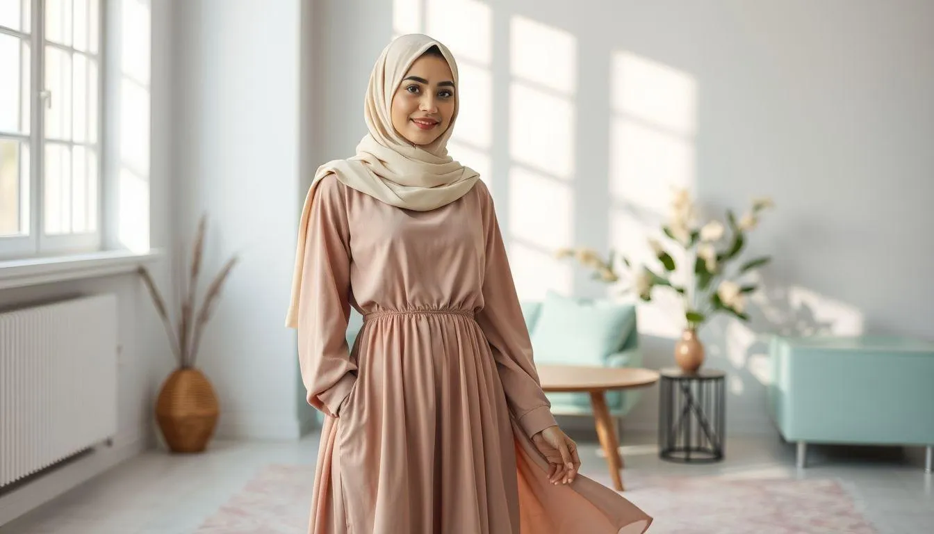 3. Cara Tampil Manis dengan Outfit Bukber Minimalis Aesthetic Bernuansa Pastel (c) Ilustrasi AI