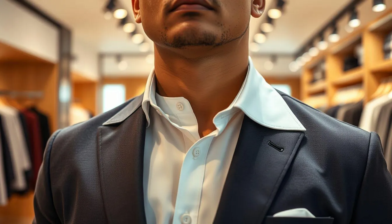 8. Cara Memanfaatkan V-Neck dan Jenis Kerah untuk Ilusi Visual (c) Ilustrasi AI