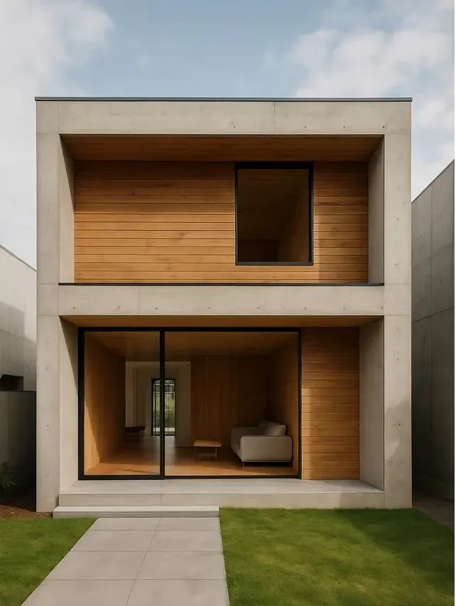 Rumah Modern Simple Terbaru yang Menawan (Foto: Rizka Nur Laily via ChatGPT)