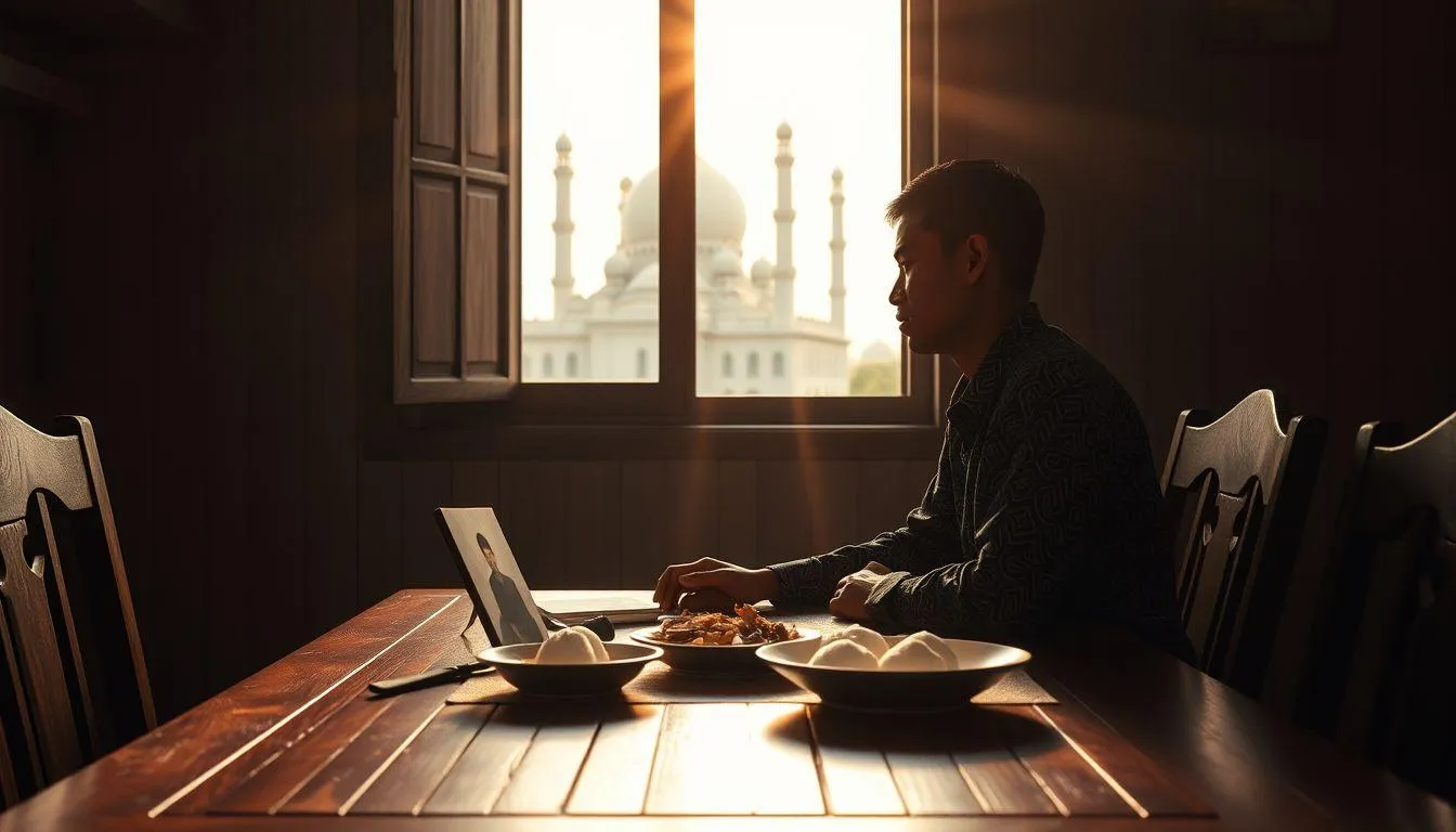 Ucapan Idul Fitri untuk yang Sedang Jauh atau Dalam Masa Sulit (c) Ilustrasi AI