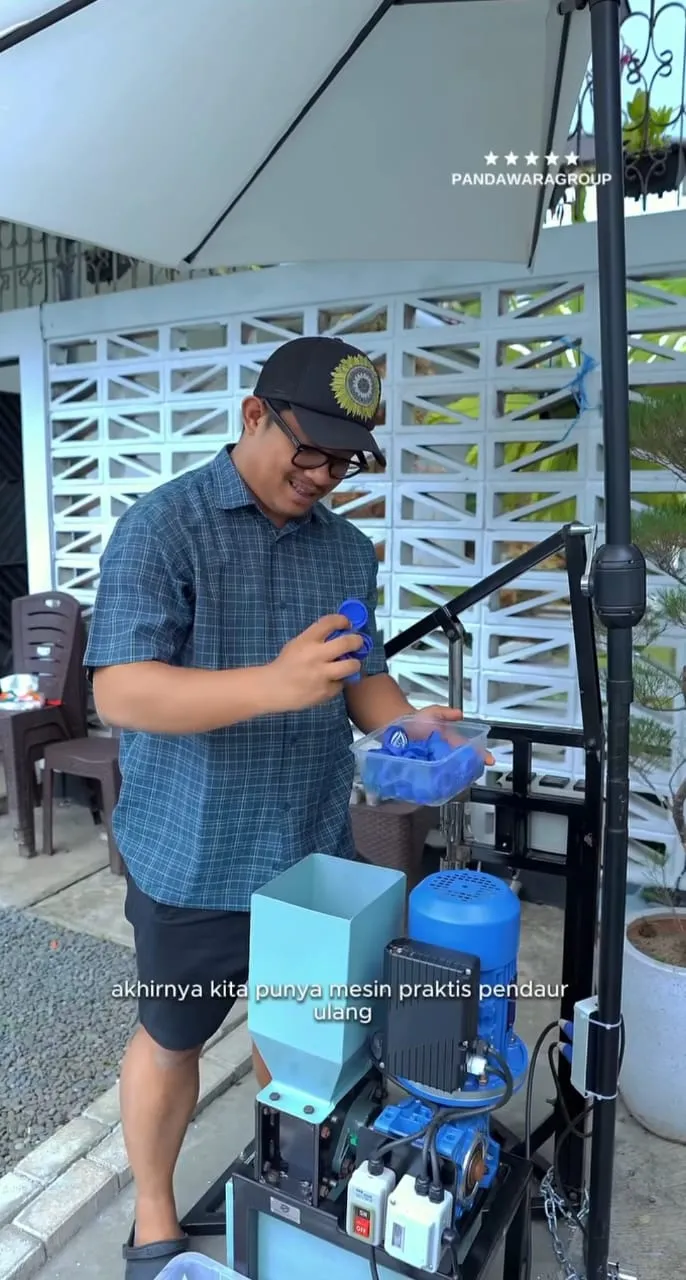 Pandwara Group Mengolah Plastik Jenis HDPE (credit: instagram/pandawaragroup)