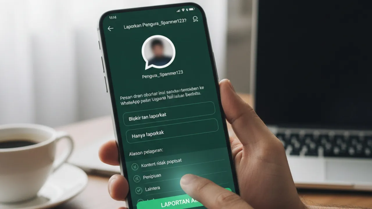 Memahami Fungsi dan Perbedaan Fitur Report di WhatsApp (c) Ilustrasi AI
