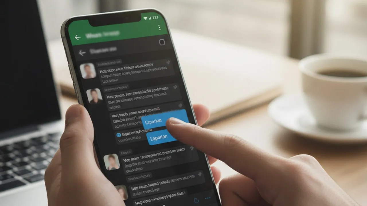 Jenis-Jenis Pesan yang Perlu Dilaporkan ke WhatsApp (c) Ilustrasi AI