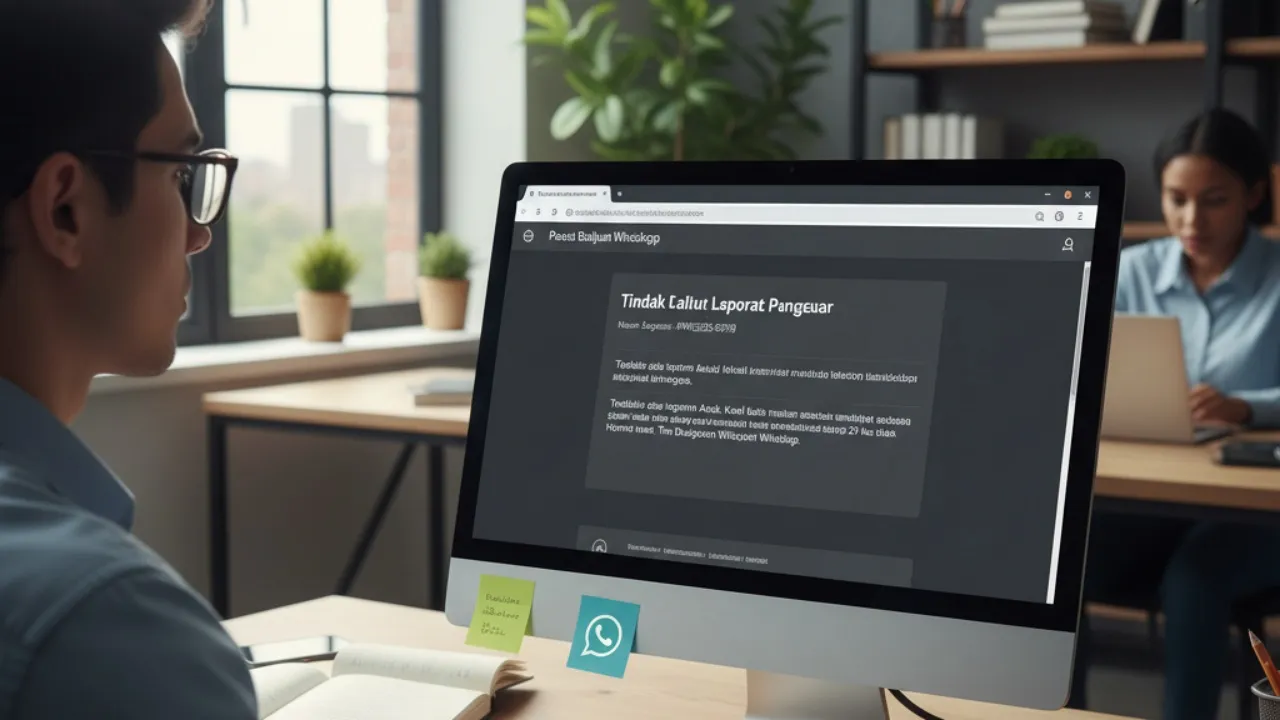 Konsekuensi dan Tindak Lanjut Laporan WhatsApp (c) Ilustrasi AI