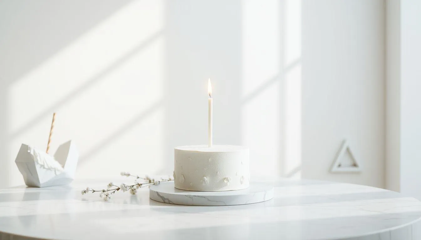 Pengertian dan Karakteristik Aesthetic Minimalist Birthday Caption (c) Ilustrasi AI