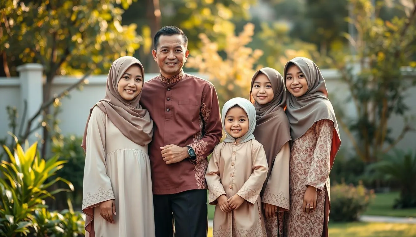 4. Cara Koordinasi Baju Lebaran Keluarga Tanpa Terkesan Seragam (c) Ilustrasi AI