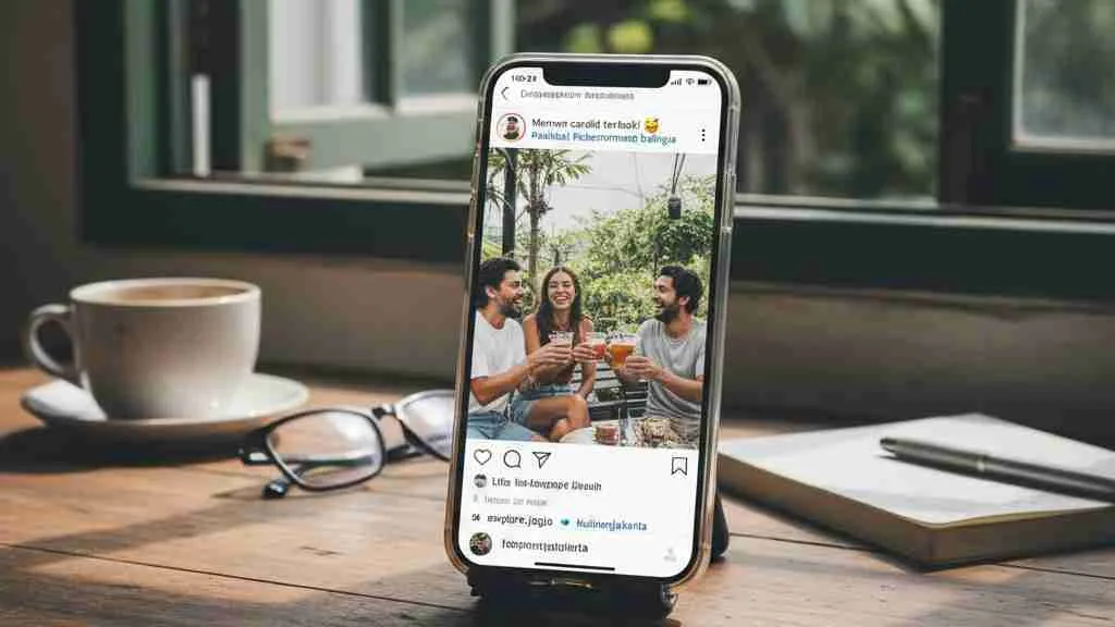 Strategi Meningkatkan Engagement dengan Candid Caption (c) Ilustrasi AI