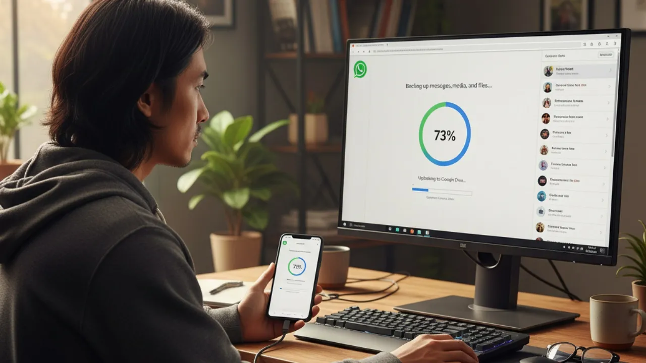 Persiapan Sebelum Melakukan Pencadangan WhatsApp (c) Ilustrasi AI