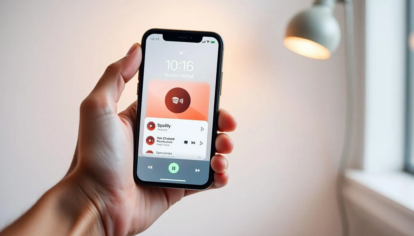 Mengoptimalkan Widget Aplikasi Musik dan Spotify (c) Ilustrasi AI