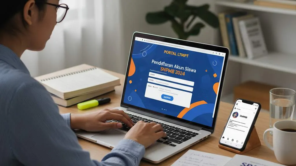 Cara Registrasi Akun LTMPT untuk Sekolah (c) Ilustrasi AI