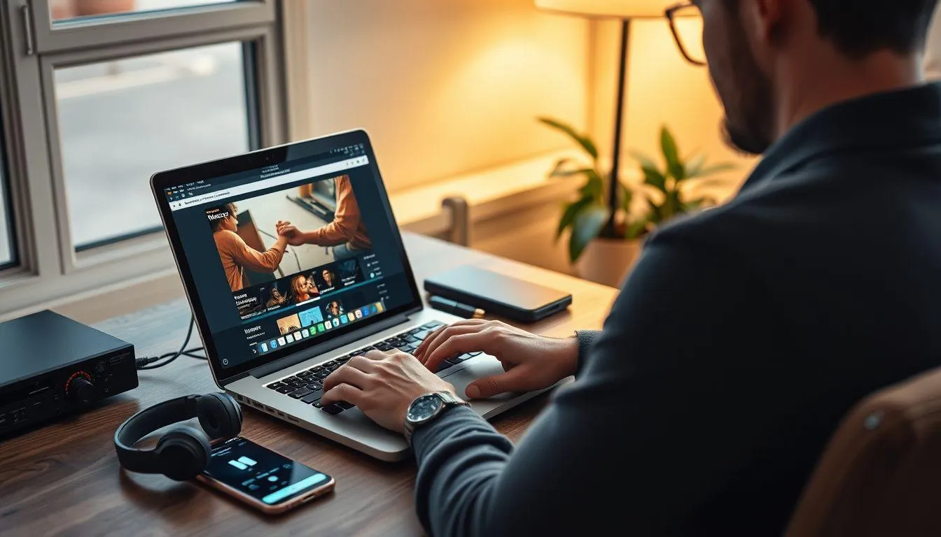 Menggunakan Situs Web Pengunduh Musik Gratis (c) Ilustrasi AI