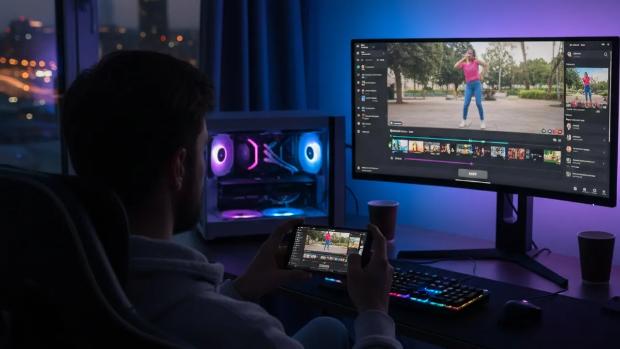 Metode Download dan Re-Upload untuk Edit Konten Visual (c) Ilustrasi AI