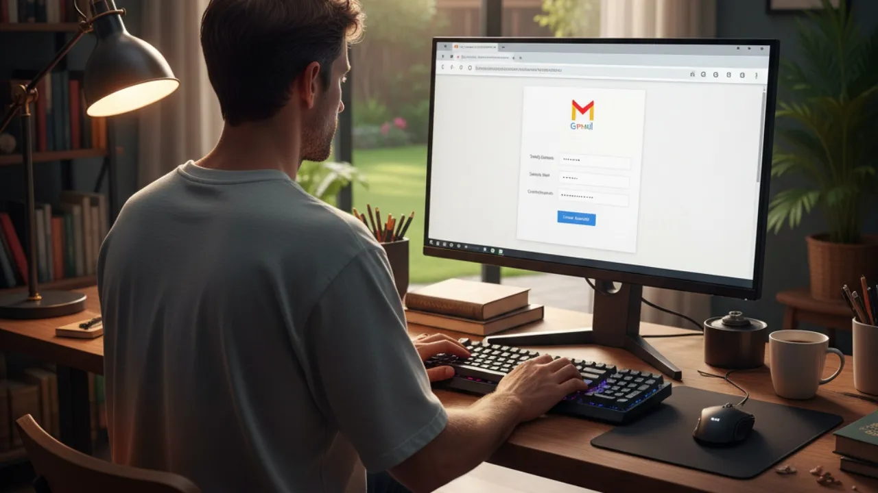 Pentingnya Mengganti Kata Sandi Gmail Secara Berkala (c) Ilustrasi AI