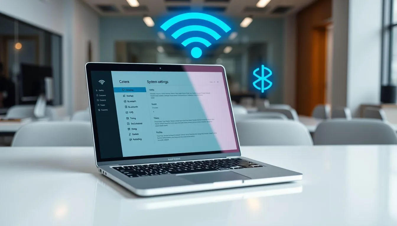 Pengelolaan Konektivitas dan Fitur Nirkabel (c) Ilustrasi AI