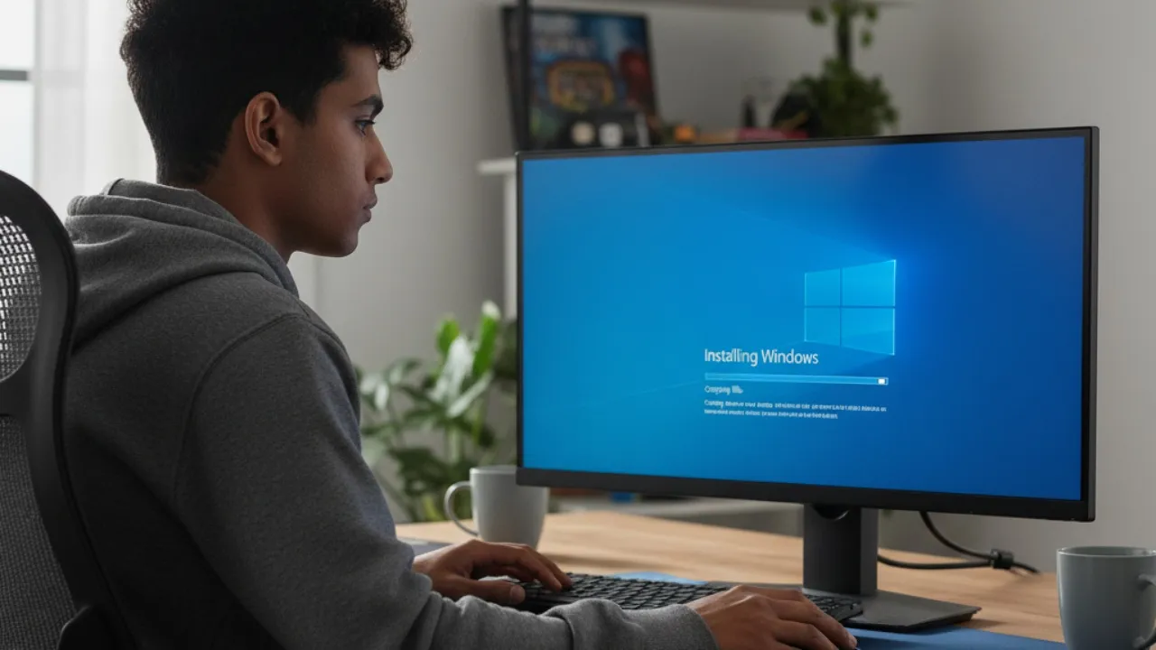 Konfigurasi BIOS untuk Boot dari Flashdisk (c) Ilustrasi AI