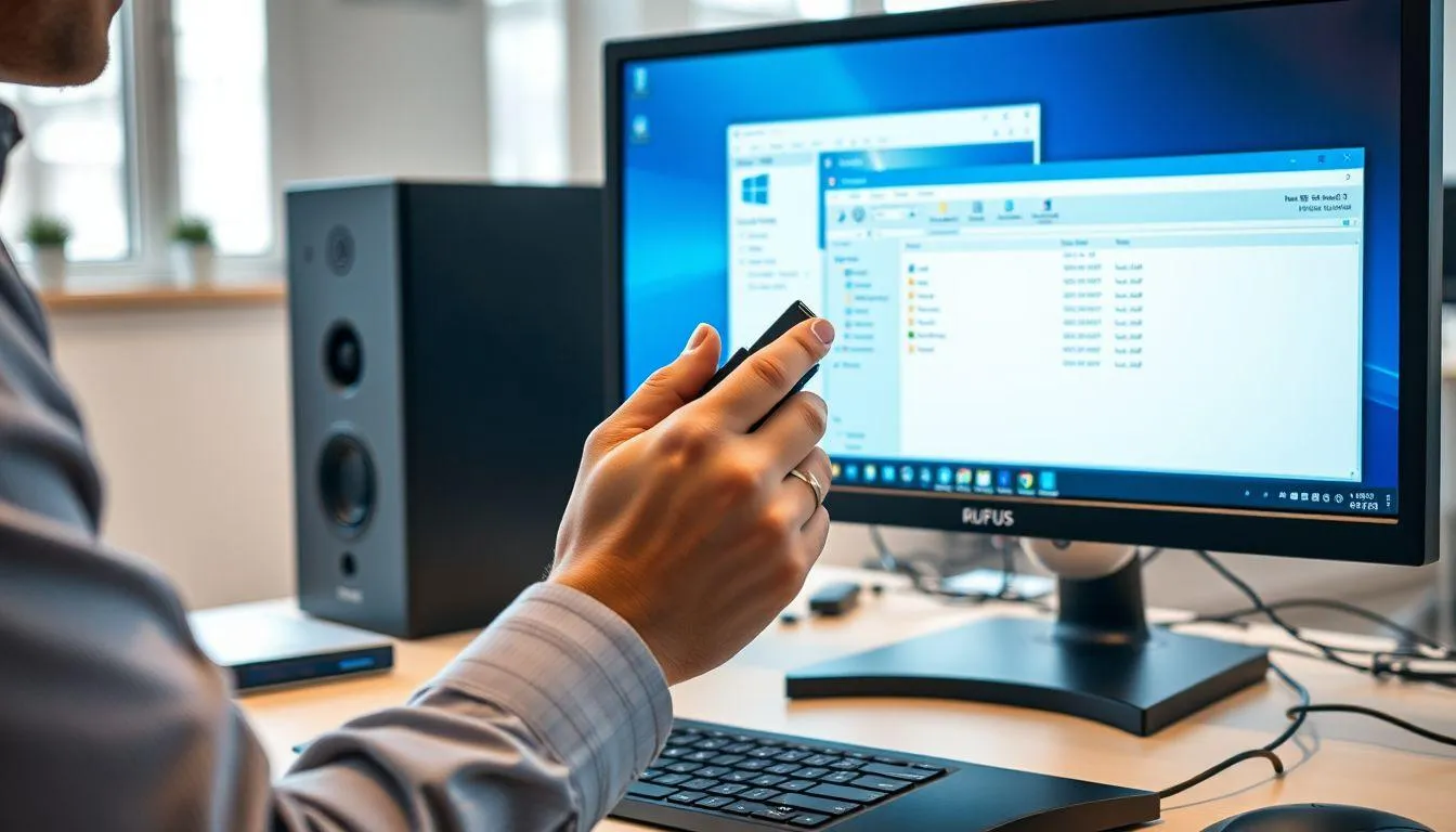 Membuat Media Bootable Flashdisk (c) Ilustrasi AI