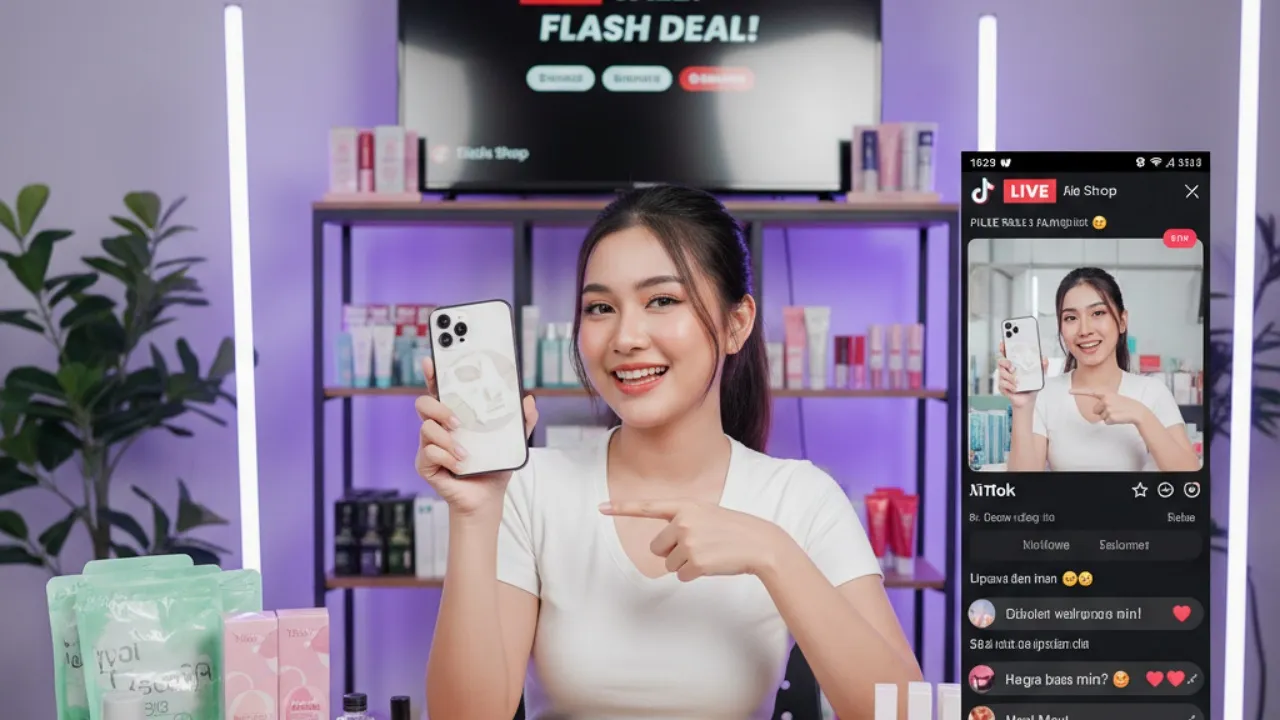 Memanfaatkan Fitur Live Streaming untuk Penjualan (c) Ilustrasi AI