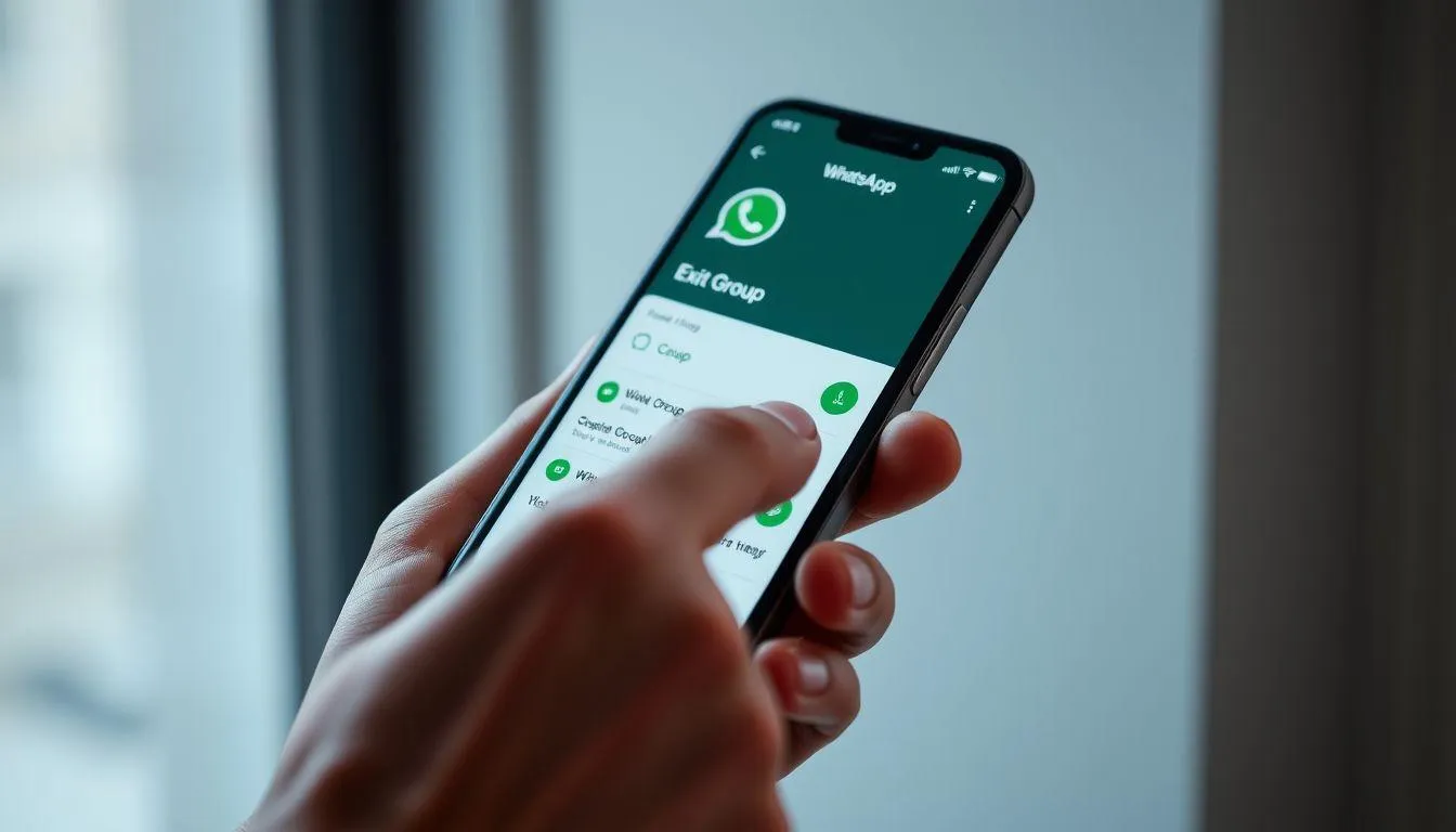Memanfaatkan Fitur Keluar Grup Diam-Diam WhatsApp (c) Ilustrasi AI