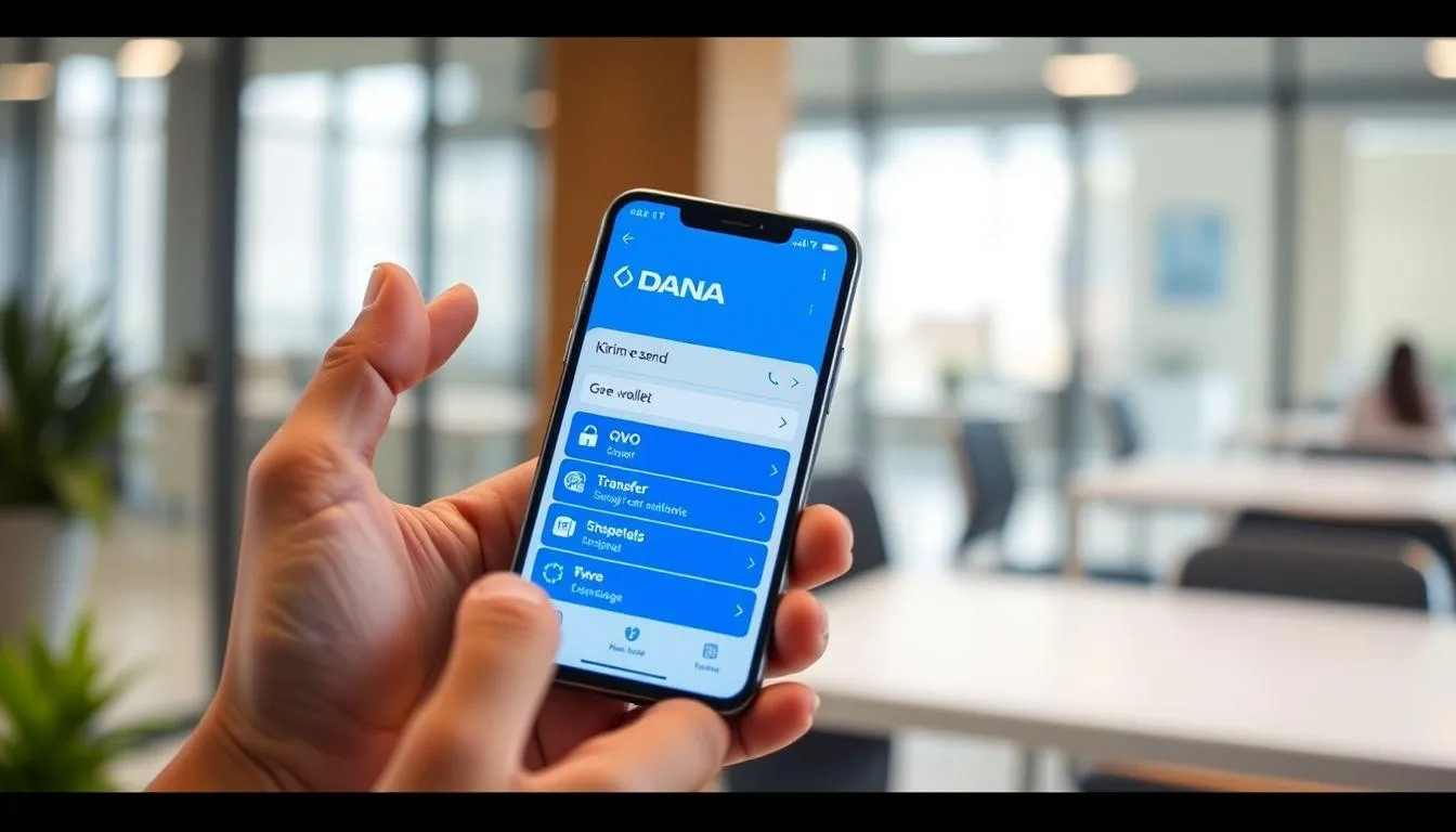 Metode Transfer Melalui Menu Kirim ke E-Wallet (credit:Image by AI)
