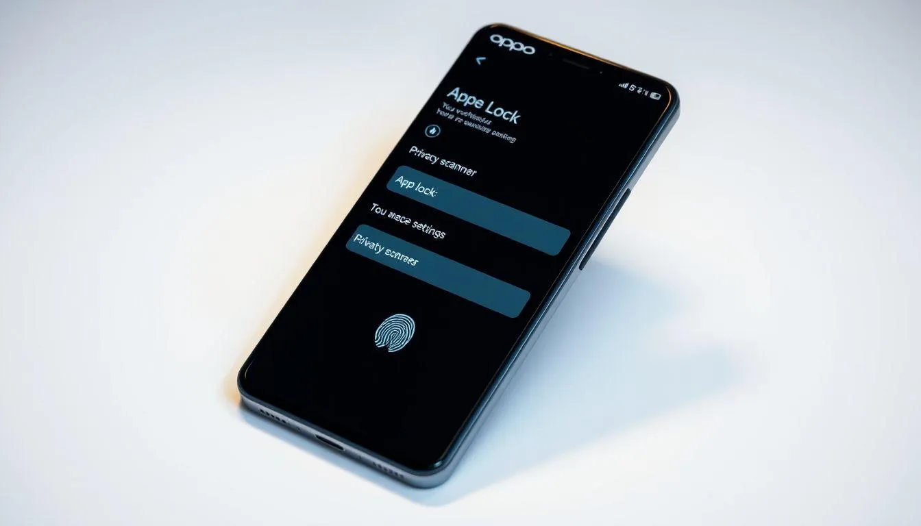 Pengaturan Keamanan Aplikasi pada Perangkat Oppo (c) Ilustrasi AI