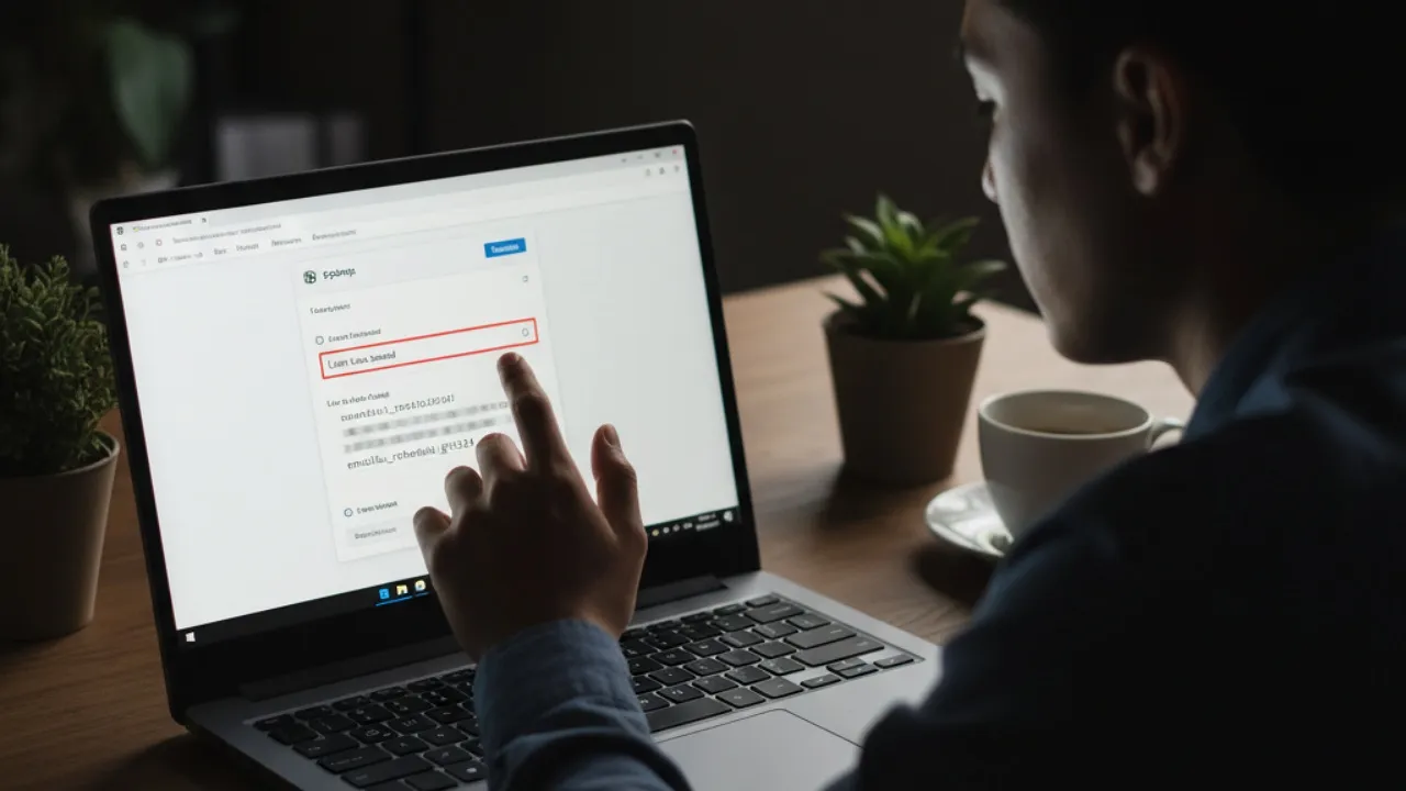 Cara Melihat Kata Sandi Email di Laptop Windows (c) Ilustrasi AI