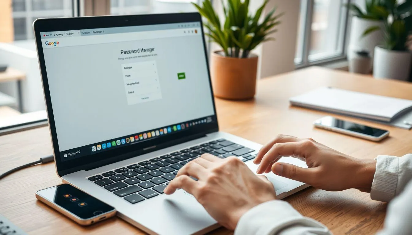 Menggunakan Google Password Manager Online (c) Ilustrasi AI