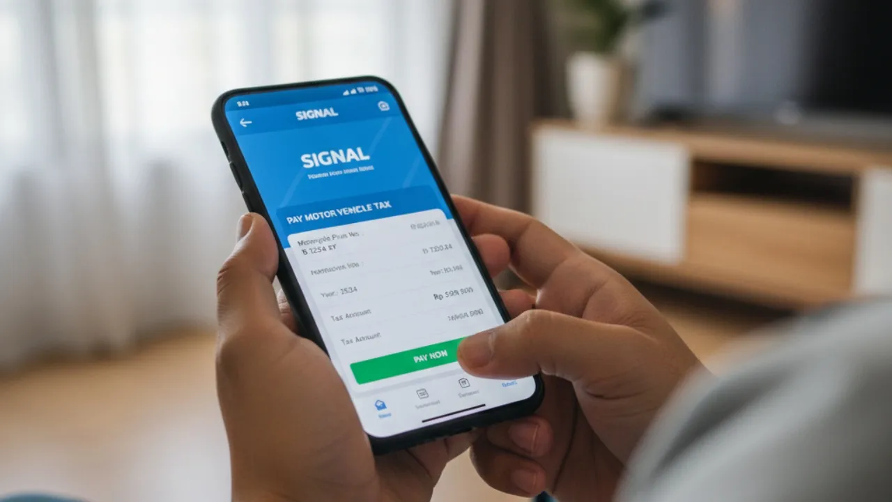 Langkah-langkah Pembayaran Melalui Aplikasi SIGNAL